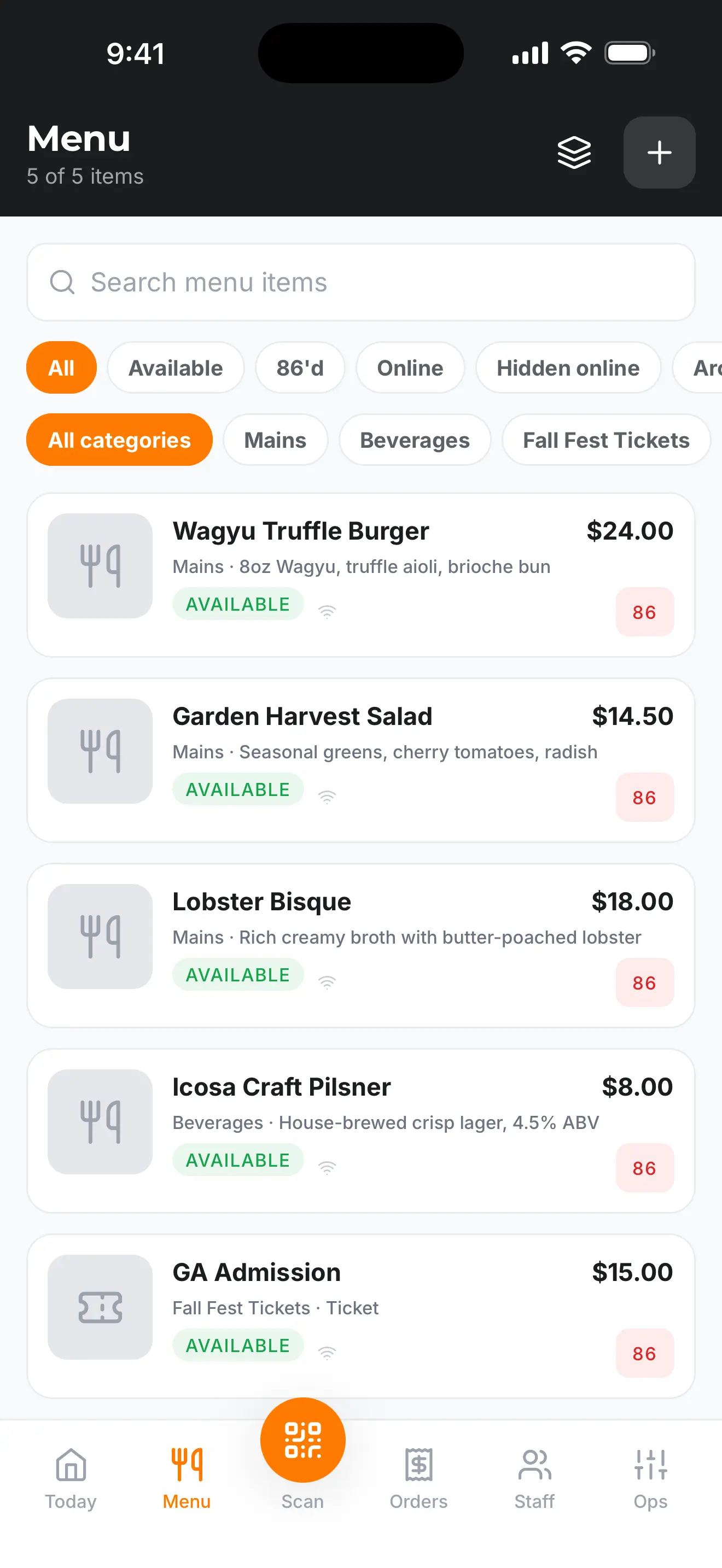 icosapos mobile menu